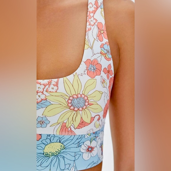 NWOT F21 Floral Sports Bra S - Picture 5 of 7